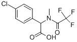 2-对氯苯基-N-三氟乙酰基肌氨酸 结构式