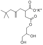 4-(2,3-二羟基丙基)-2-(2-亚甲基-4,4-二甲基戊基)琥珀酸酯 钾盐 溶液,143239-19-4,结构式