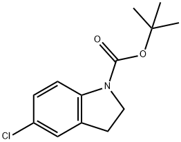 5-Chloro-2,3-dihydro-indole-1-carboxylic acid tert-butyl ester Structure