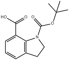 N-BOC-INDOLINE-7-CARBOXYLIC ACID Structure