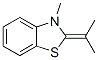Benzothiazoline, 2-isopropylidene-3-methyl- Structure