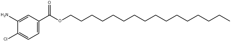 3-氨基-4-氯苯甲酸十六烷酯,143269-74-3,结构式