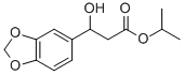 1,3-BENZODIOXOLE-5-PROPANOIC ACID, B-HYDROXY-, 1-METHYLETHYL ESTER 化学構造式