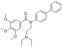 N-(1,1'-Biphenyl)-4-yl-N-(2-(diethylamino)ethyl)-3,4,5-trimethoxybenzamide Struktur