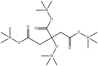2-(Trimethylsiloxy)-1,2,3-propanetricarboxylic acid tris(trimethylsilyl) ester Structure