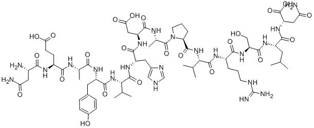 H-ASN-GLU-ALA-TYR-VAL-HIS-ASP-ALA-PRO-VAL-ARG-SER-LEU-ASN-OH, 143305-11-7, 结构式