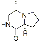 Pyrrolo[1,2-a]pyrazin-1(2H)-one, hexahydro-4-methyl-, (4S-cis)- (9CI) Structure