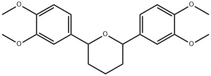 1,5-bis(3,4-dimethoxyphenyl)tetrahydropyran Structure