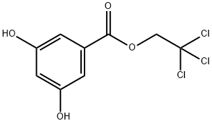3,5-ジヒドロキシ安息香酸2,2,2-トリクロロエチル (約1mol/Lジクロロメタン溶液) 化学構造式