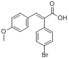 A-(4-BROMOPHENYL)-4-METHOXYCINNAMIC ACID Structure