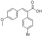 A-(4-BROMOPHENYL)-4-METHOXYCINNAMIC ACID Struktur