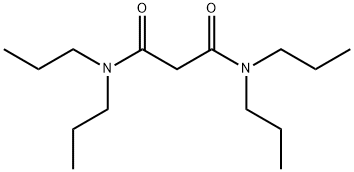 N,N,N',N'-テトラプロピルマロンアミド 化学構造式