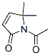 2H-Pyrrol-2-one, 1-acetyl-1,5-dihydro-5,5-dimethyl- (9CI) Structure