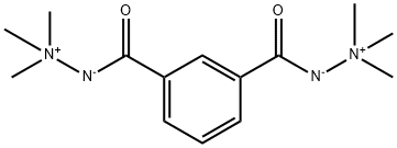 2,2'-isophthaloyl bis(trimethylhydrazinium) 化学構造式