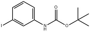 N-(3-ヨードフェニル)-1,1-ジメチルエチルエステルカルバミン酸 化学構造式
