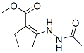 1-Cyclopentene-1-carboxylicacid,2-(2-acetylhydrazino)-,methylester(9CI) Structure