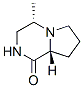 Pyrrolo[1,2-a]pyrazin-1(2H)-one, hexahydro-4-methyl-, (4S-trans)- (9CI) Struktur