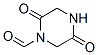 1-Piperazinecarboxaldehyde, 2,5-dioxo- (9CI),143411-81-8,结构式