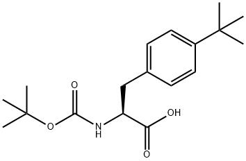 BOC-L-4-叔丁基苯丙氨酸, 143415-62-7, 结构式