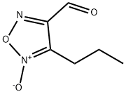 1,2,5-Oxadiazole-3-carboxaldehyde, 4-propyl-, 5-oxide (9CI) Structure