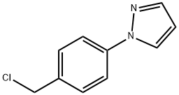 1-[4-(CHLOROMETHYL)PHENYL]-1H-PYRAZOLE HYDROCHLORIDE Structure