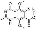 7-Quinazolinecarboxylic  acid,  6-amino-1,4-dihydro-5,8-dimethoxy-2-methyl-4-oxo-,  methyl  ester  (9CI),143430-45-9,结构式