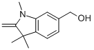 (1,3,3-TRIMETHYL-2-METHYLENE-2,3-DIHYDRO-1H-INDOL-6-YL)-METHANOL 化学構造式