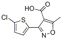 3-(5-chloro-2-thienyl)-5-methylisoxazole-4-carboxylic acid|3-(5-氯-2-噻吩基)-5-甲基异恶唑-4-羧酸