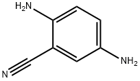 2-シアノ-1,4-ベンゼンジアミン 化学構造式