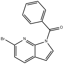 1-ベンゾイル-6-ブロモ-7-アザインドール 化学構造式