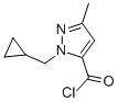 1H-Pyrazole-5-carbonylchloride,1-(cyclopropylmethyl)-3-methyl-(9CI) 结构式