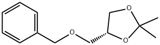 (R)-4-ベンジルオキシメチル-2,2-ジメチル-1,3-ジオキソラン 化学構造式