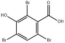 2,4,6-三溴-3-羟基苯甲酸, 14348-40-4, 结构式