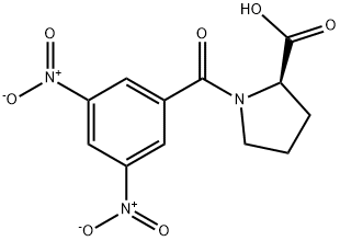 N-(3,5-Dinitrobenzoyl)-D-proline 化学構造式