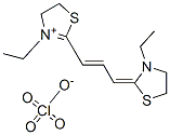 3-ethyl-2-[3-(3-ethylthiazolidin-2-ylidene)prop-1-enyl]-4,5-dihydrothiazolium perchlorate,14350-47-1,结构式