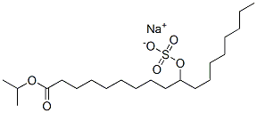 9-磺酰氧基十八酸[1-(1-甲基乙基)]酯钠盐 结构式