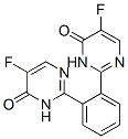 5-fluoro-2-[2-(5-fluoro-4-oxo-3H-pyrimidin-2-yl)phenyl]-3H-pyrimidin-4 -one Struktur