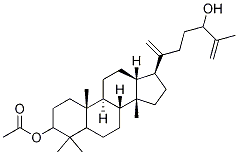 3-Acetoxy-24-hydroxydammara-20,25-diene Struktur
