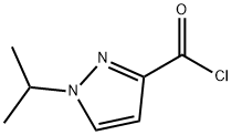 1-Isopropyl-1H-pyrazole-3-carbonyl chloride Structure