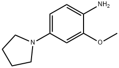 2-メトキシ-4-(ピロリジン-1-イル)アニリン 化学構造式