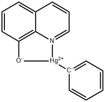 phenyl(quinolin-8-olato-N1,O8)mercury Struktur