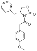 3-[(4-METHOXYPHENYL)ACETYL]-(4R)-(PHENYLMETHYL)-2-OXAZOLIDINONE Struktur