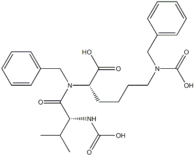 Z-D-VAL-LYS(Z)-OH, 1436-71-1, 结构式
