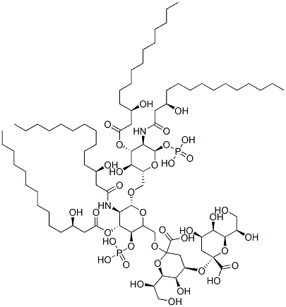 143600-83-3 (2R,4R,5R,6R)-4-[(2R,4R,5R,6R)-2-carboxy-6-[(1R)-1,2-dihydroxyethyl]-4 ,5-dihydroxy-oxan-2-yl]oxy-6-[(1R)-1,2-dihydroxyethyl]-5-hydroxy-2-[[( 2R,3S,4R,5R,6R)-6-[[(2R,3S,4R,5R,6R)-3-hydroxy-5-[[(3R)-3-hydroxytetra decanoyl]amino]-4-[(3R)-3-hydroxytetradecanoyl]oxy-6-phosphonooxy-oxan -2-yl]methoxy]-5-[[(3R)-3-hydroxytetradecanoyl]amino]-4-[(3R)-3-hydrox ytetradecanoyl]oxy-3-phosphonooxy-oxan-2-yl]methoxy]oxane-2-carboxylic acid