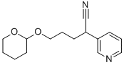 2-PYRIDIN-3-YL-5-(TETRAHYDRO-PYRAN-2-YLOXY)-PENTANENITRILE Structure