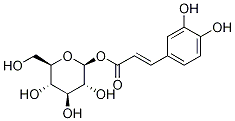 b-D-Glucopyranose, 1-[3-(3,4-dihydroxyphenyl)-2-propenoate] Structure