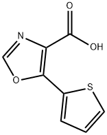 4-Oxazolecarboxylic acid, 5-(2-thienyl)- Struktur