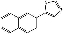 5-萘-2-基-1,3-噁唑, 143659-20-5, 结构式