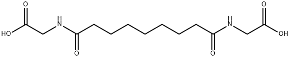 2-[8-(carboxymethylcarbamoyl)octanoylamino]acetic acid Structure