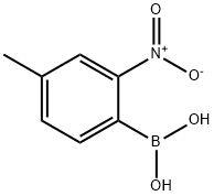 (4-メチル-2-ニトロフェニル)ボロン酸 化学構造式
